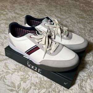 Ben Sherman White Pacer Old School Jogger Sneaker, size 12 Preppy Blokecore